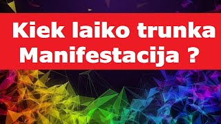 Kiek laiko trunka Manifestacija ir Afirmacijos ?