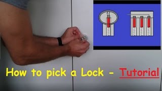 How to open a Drawer Lock without Key ! - Pick Locks with Paperclip for beginners - Tutorial