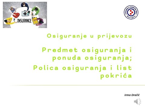 Predmet osiguranja i polica osiguranja