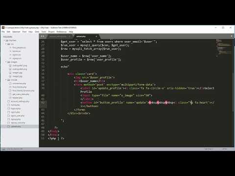 Php Chat Application Tutorial 10 Changing Profile Picture Php Projects