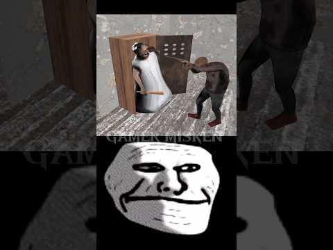 Grandpa In Granny House | Troll Face Edit 🔥 #granny #trollface #grandpa