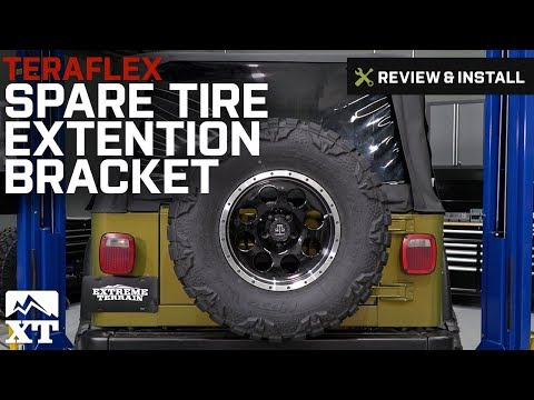 Jeep Wrangler (1997-2017 TJ & JK) Teraflex Spare Tire Extension Bracket Review & Install