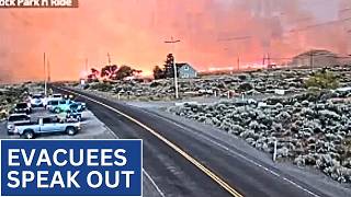 Hawk fire: Evacuees describe Nevada's fast-moving wildfire