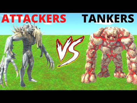 TOURNAMENT - TANKERS VS ATTACKERS - WHO WINS ? ANIMAL REVOLT BATTLE SIMULATOR