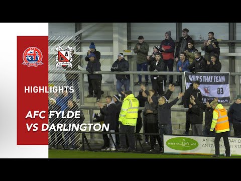 AFC Fylde 1-2 Darlington - National League North - 2021/22