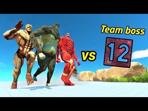 TITANS VS ALL BOSS Animal Revolt Battle Simulator