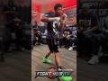 Shakur Stevenson WARMS UP moments before FIGHTING Edwin De Los Santos!