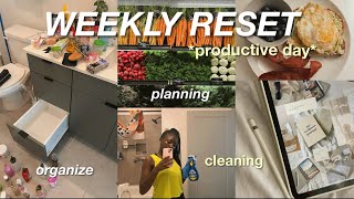 SUNDAY WEEKLY RESET | clean, organize, goal planning, running
