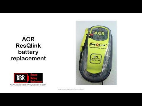 ACR ResQlink expired battery replacement