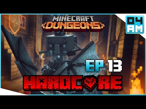 04AM - HALLS OF DOOM - HARDCORE 1 Life Gameplay - Minecraft Dungeons: Episode 13 Season 3
