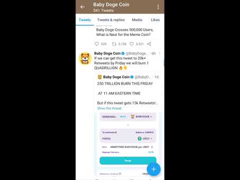 BABY DOGE COIN - 1 QUADRILLION TOKEN BURN💥