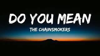 The Chainsmokers - Do You Mean(Lyrics/Lyrics Video)