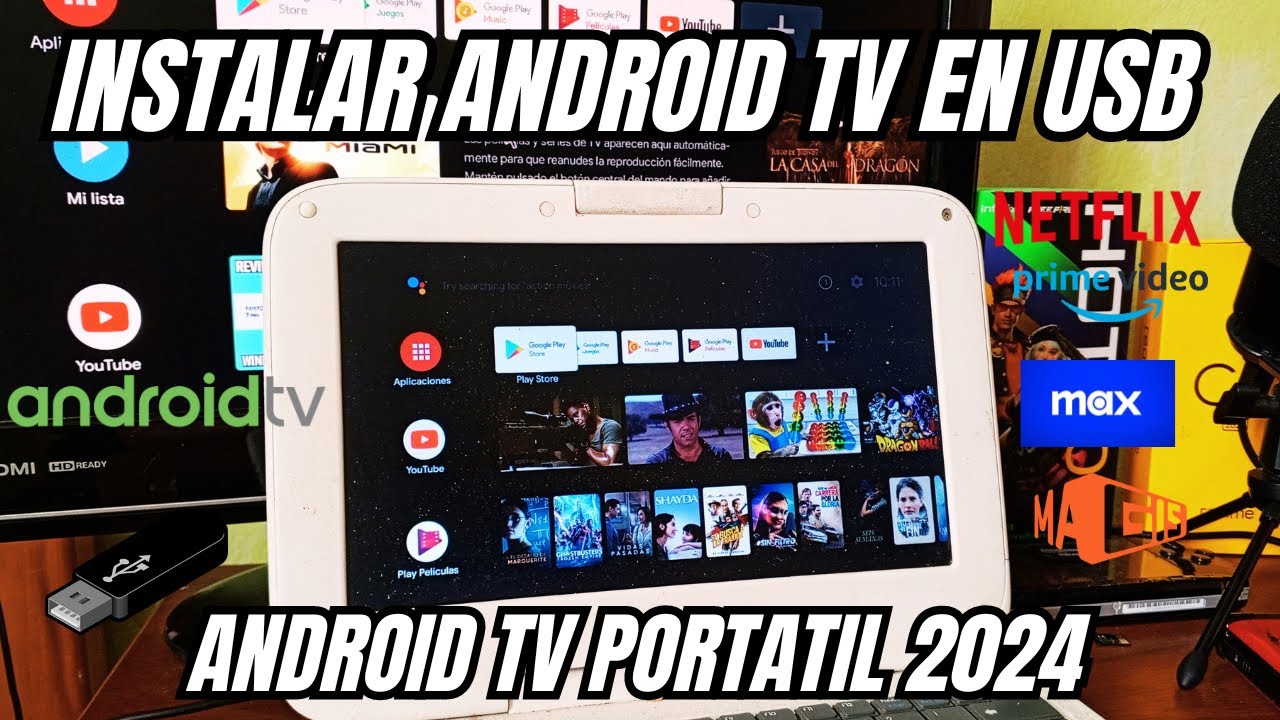 📺INSTALL ANDROID TV on your USB it runs directly from the USB 2024