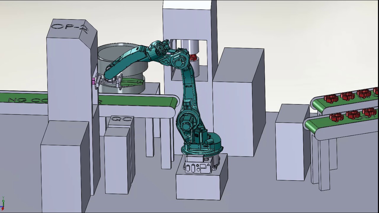 Solid works Animation Robot Arm Automation Machine 2018