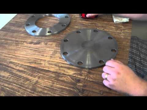 How to measure blind flange