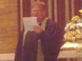 Brother Jim McCracken gives closing Benediction at church. Sun. 1-20-13. Taped by David Rock Nelson.