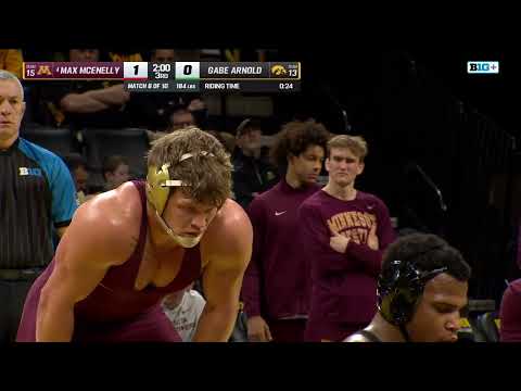 184 lbs: Minnesota's Max McEnelly vs. Iowa's Gabe Arnold | Minnesota Wrestling