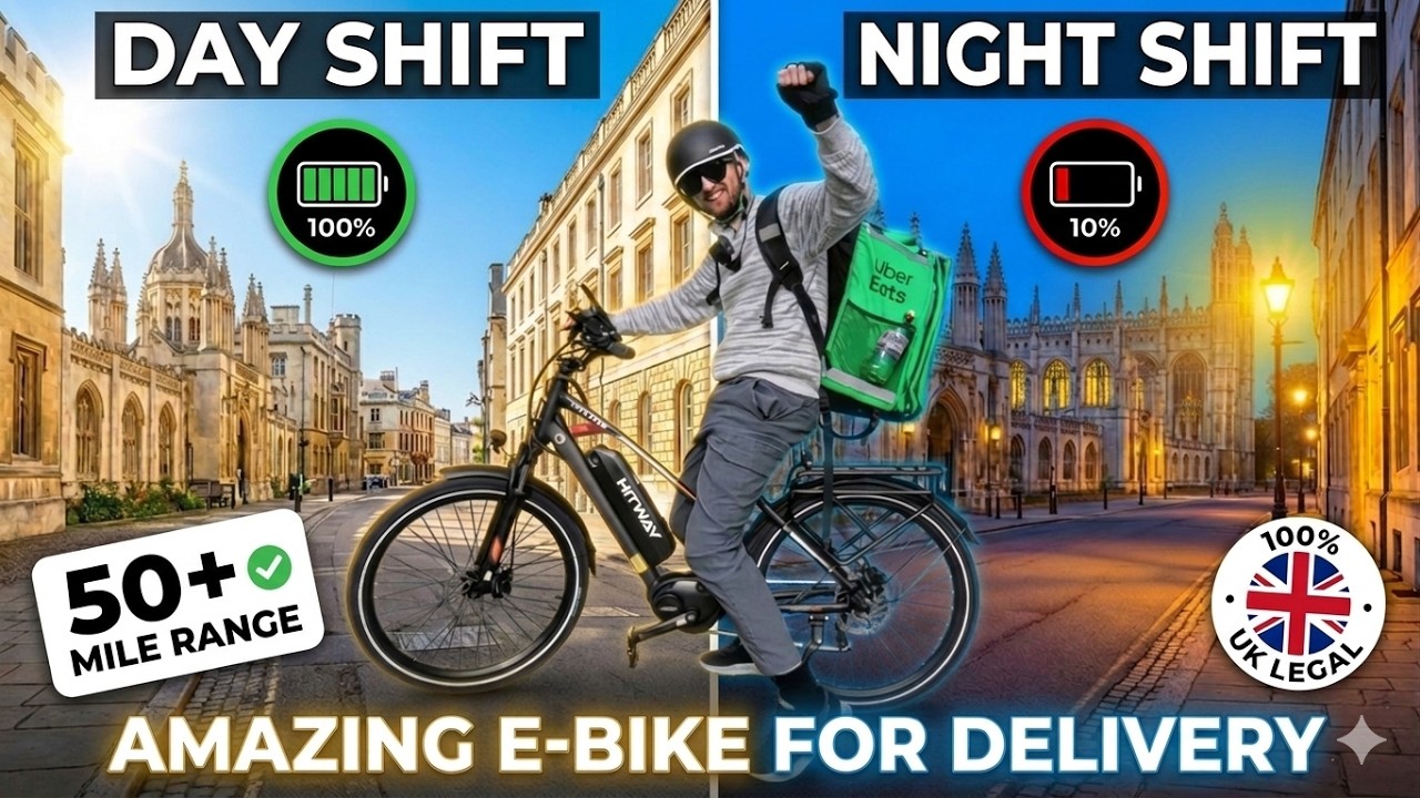 I did two food delivery shifts in one day on an E-bike? (Hitway BK-U1)