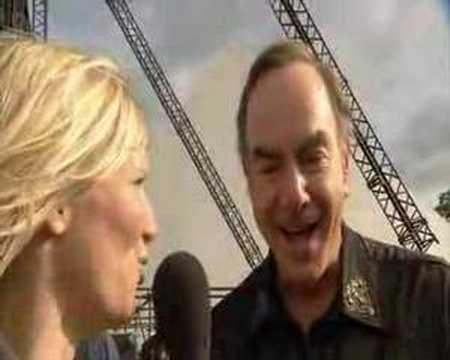 Neil Diamond Interview at Glastonbury 2008