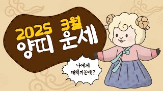 [양지암] 2025년 3월 양 띠 운세