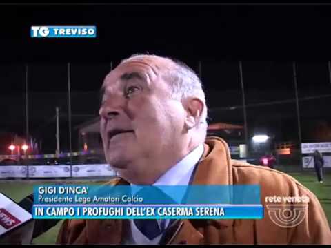 TREVISO TG - 20/10/2015 - IN CAMPO I PROFUGHI DELL’EX CASERMA SERENA