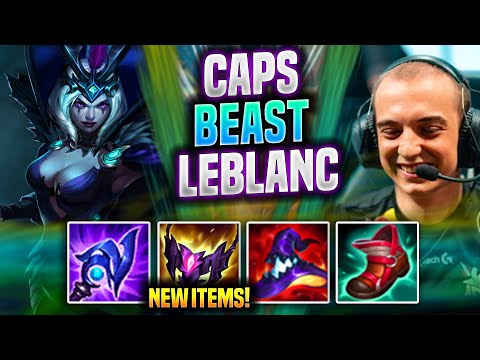 CAPS IS BEAST WITH LEBLANC NEW ITEMS! - G2 Caps Plays Leblanc MID vs Viktor! | Preseason 2022
