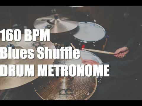 Blues Shuffle - Drum Metronome Loop - 160 BPM
