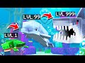 Eat SHARKS to GROW in MINECRAFT!