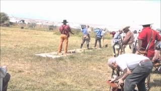 preview picture of video 'Fort Bridger Rendezvous 2012 Target Practice & Knife Throwing'
