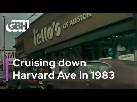 Cruising down Allston's Harvard Ave. in 1983 | GBH Archives