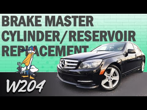 Mercedes-Benz W204 C-Class Brake Master Cylinder and Reservoir Replacement