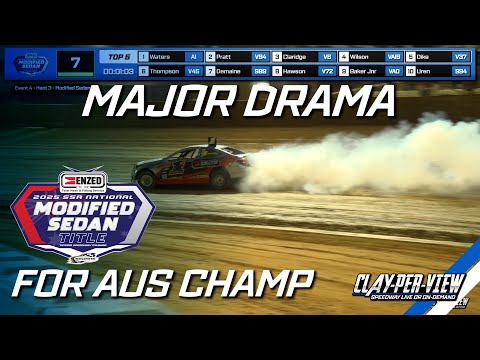 Modified Sedans | Major Drama for Defending Champion Waters | Clay-Per-View