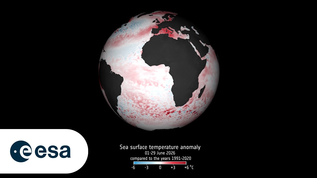 Global sea surface temperatures break June records - YouTube