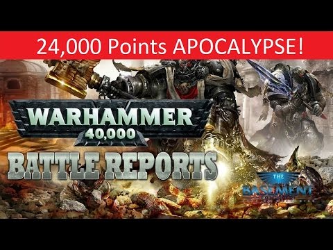 Warhammer 40k APOCALYPSE!, TBMC, Imperium vs Chaos 24,000 PTS!