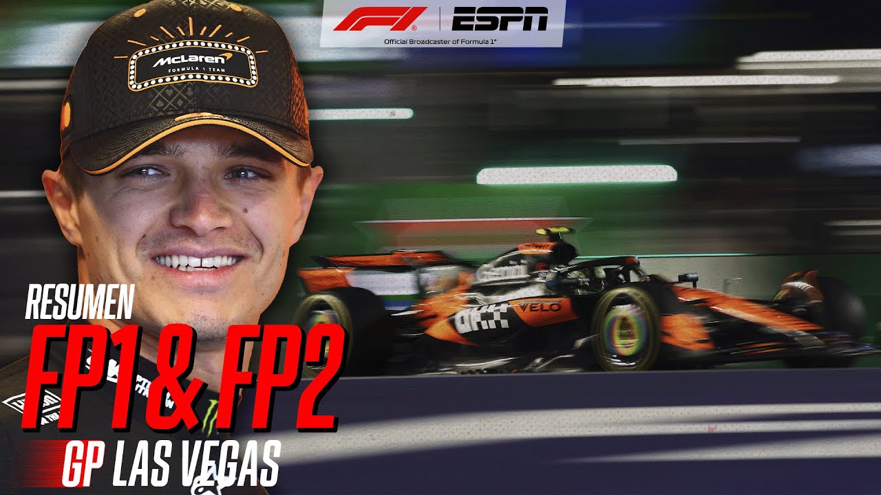 PROBLEMAS EN LAS VEGAS: LA LLUVIA Y LAS ALCANTARILLAS COMPLICARON LAS PRÁCTICAS LIBRES | RESUMEN