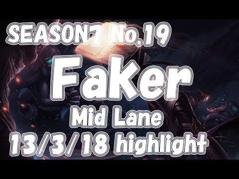 SKT T1 Faker Lucian vs Victor highlight KR LOL Challenger