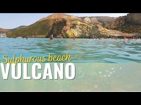 VULCANO island - Sicily walking tour in 4k & Italy vlog [Aeolian islands]
