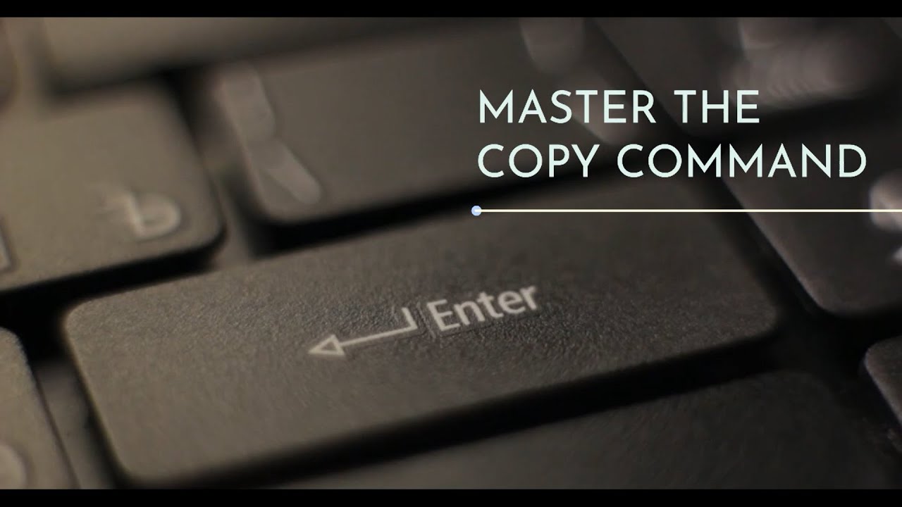 Copy Files from one Location to Another | Copy Command | Batch Man