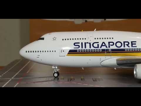 White Box/Inflight 200 Vintage Commemorative Singapore Airlines B747-400 Review(FHD)