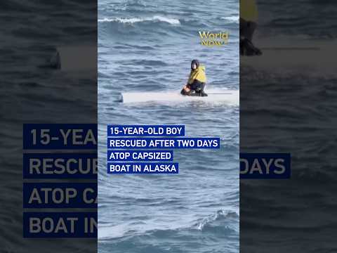 15-year-old boy rescued after two days atop capsized boat in Alaska #worldnow