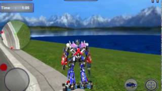 Police  Robot Hoverboard  chase