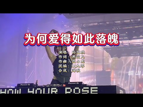 孙艺琪《为何爱得如此落魄》DJ九零版 KTV 导唱字幕 （备有伴奏视频）