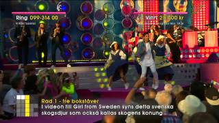 Eric Saade - Girl from Sweden - Sommarkrysset (TV4)