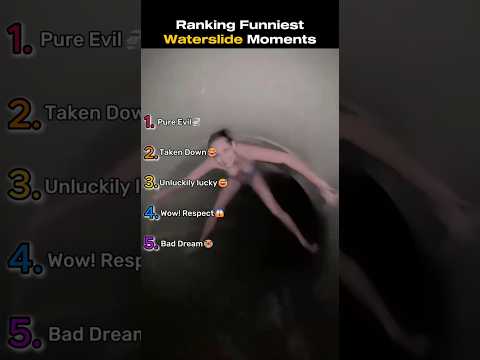 Ranking Funniest Waterslide Moments 🗿