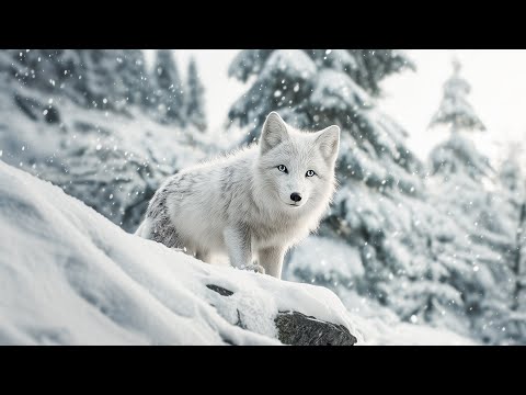 Winter Animals & Snowy Landscapes ❄️ Relaxing Music for Peaceful Mind & Emotional Healing