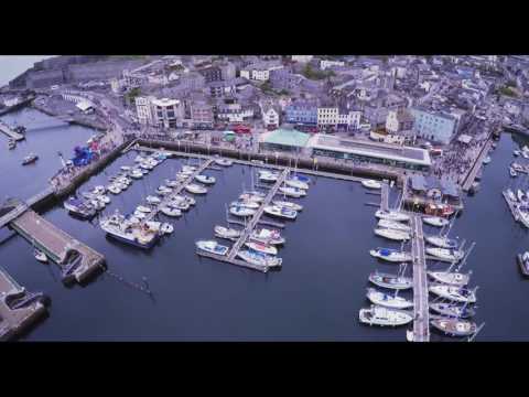 Sutton Harbour - Pirate Weekend, Plymouth.  From the air.