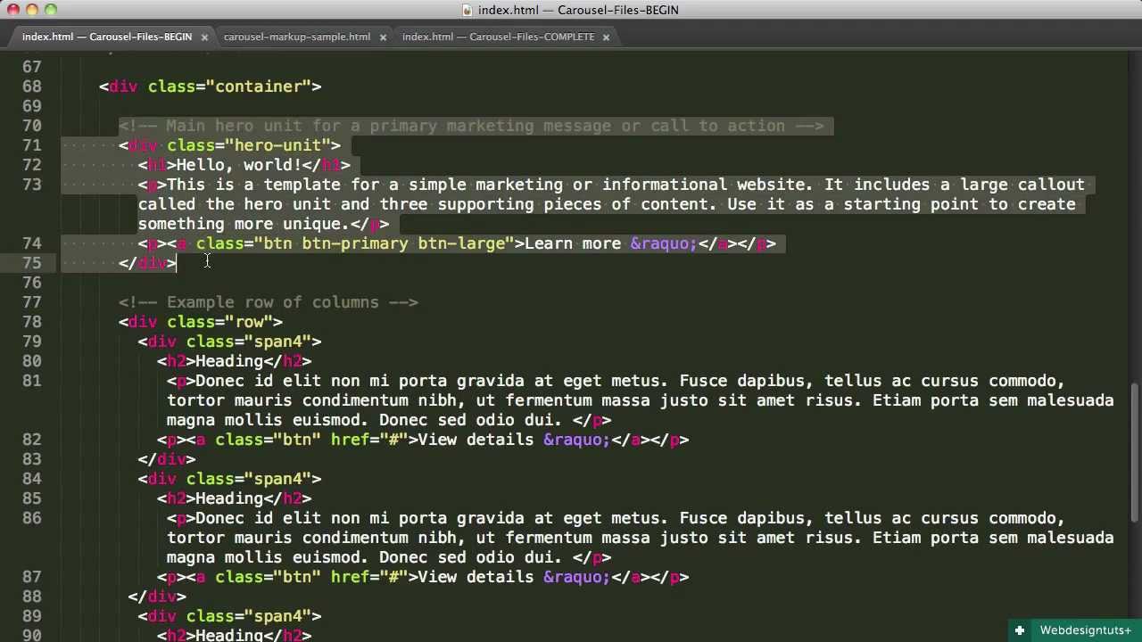Twitter Bootstrap 101: The Carousel