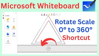 how to rotate scale in Microsoft Whiteboard? how to rotate ruler in Microsoft Whiteboard?