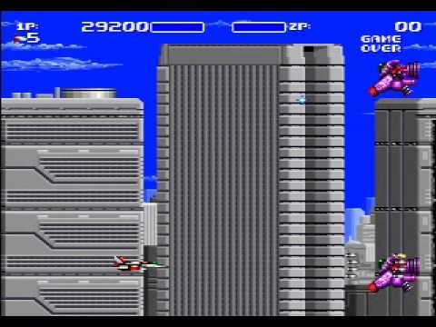 Aero Blasters / Air Buster for Sega Megadrive: Stage 1 Seaside Front