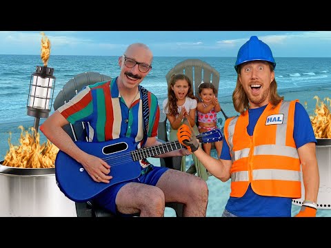 Music on the beach with Handyman Hal and Cool Chris - Kingdom Kids Zone, Sing With Me - Handyman Hal - Music for Kids